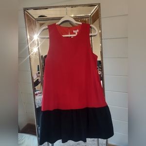 UGA color block dress
